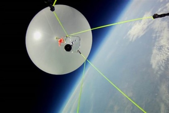 High Altitude Balloon At The Edge Of Space